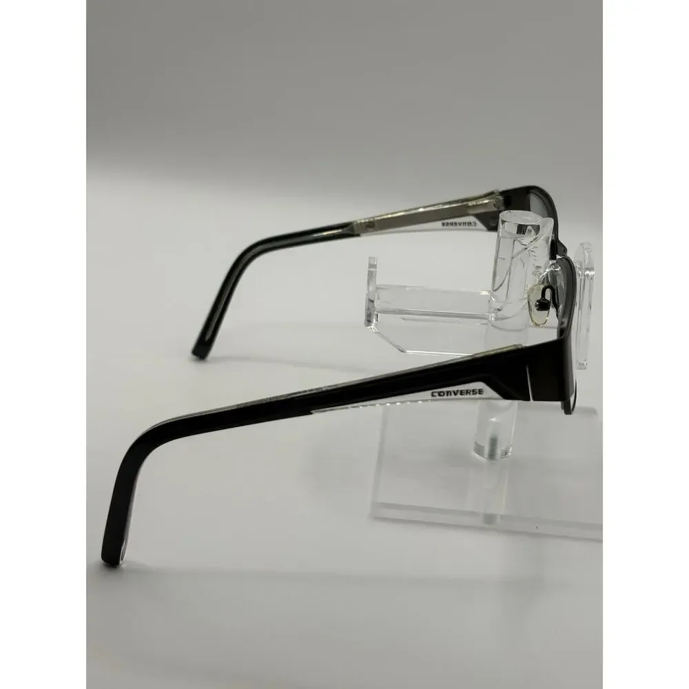 Converse Flip Book Eyeglasses Frames Dark Gunmetal 53-17 Semi Rimless Optical